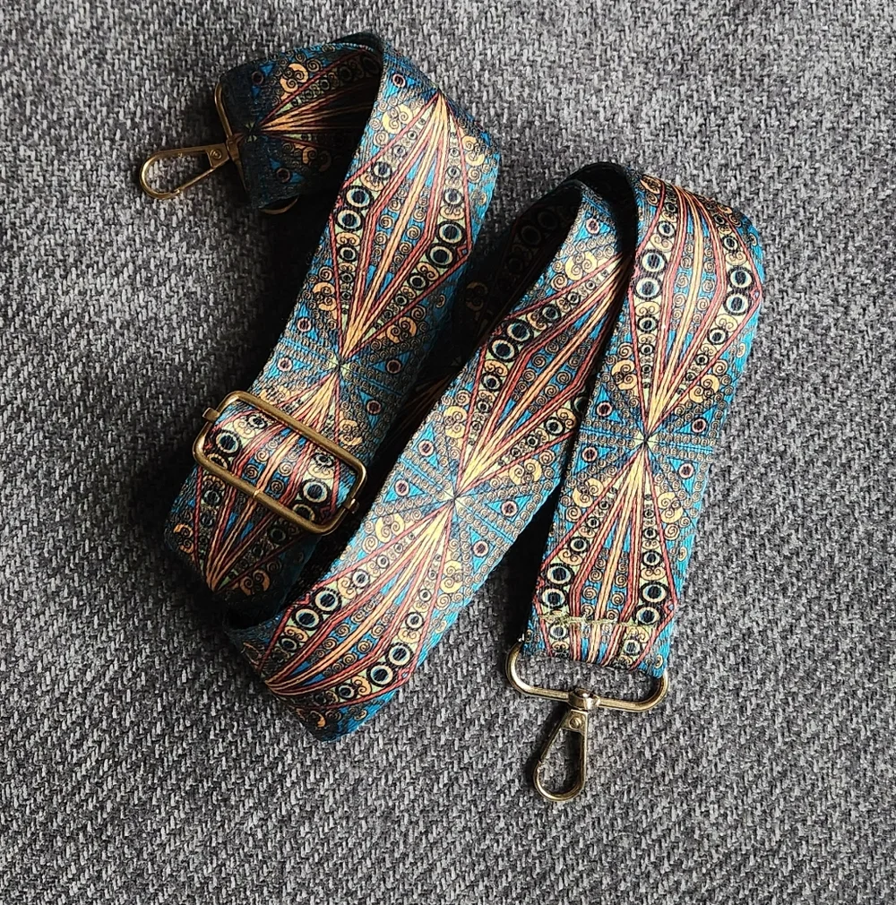 LOWEST PRICE! Colorful Patterned Bag Strap - Picture 1 of 2